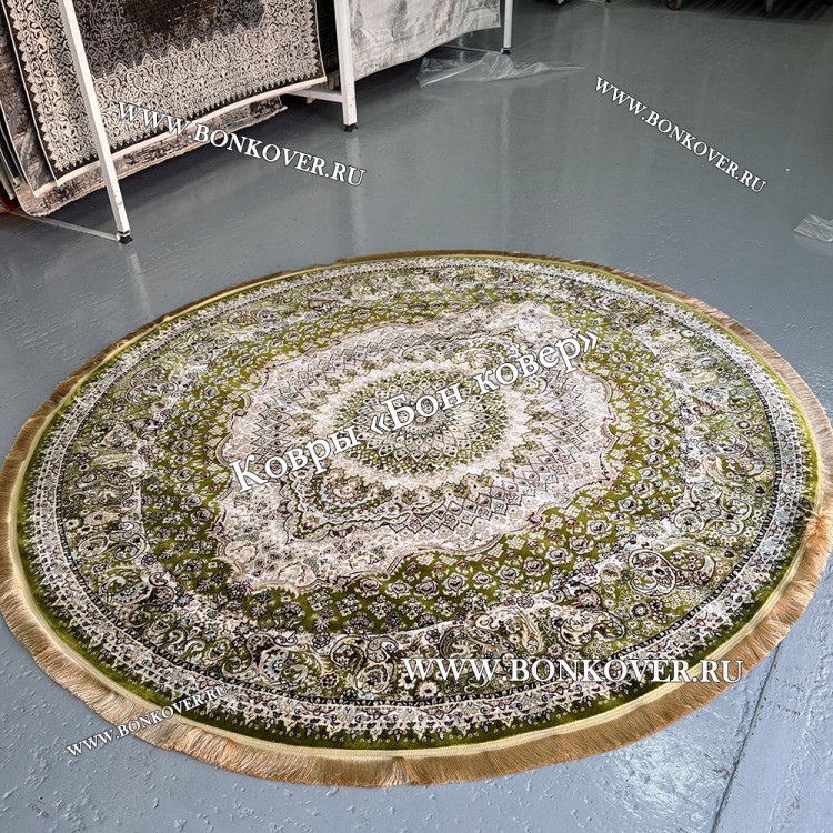 Восточный Ковер Для Гостиной Медальон Дизайн 28749 круг