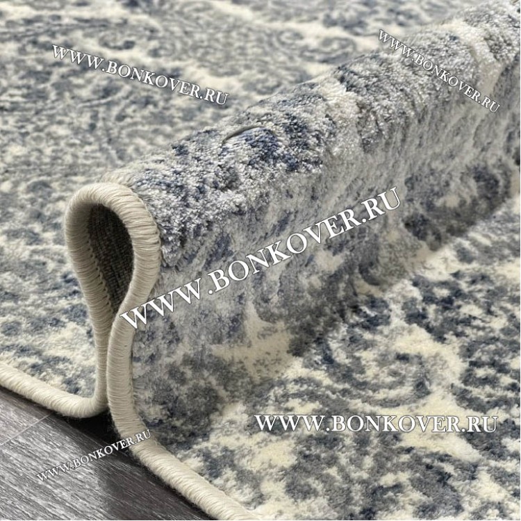 Бельгийский ковер из артшелка дизайн 146 Синий