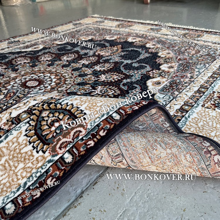 Ковер Для Гостиной Медальон Дизайн 30304 Синий