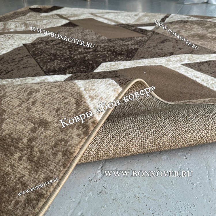 Ковер Лайт Карпет Рисунок 30350 Бежево-Коричневый