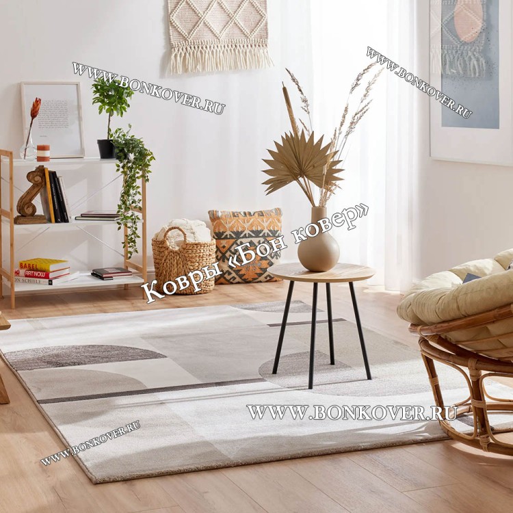 Бельгийский Ковер для Гостиной Дизайн 28998 Геометрия