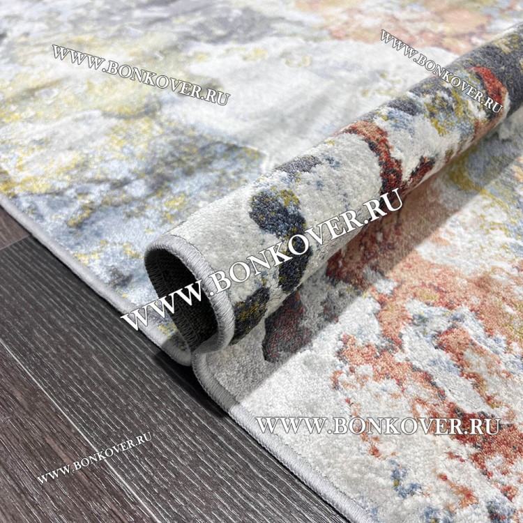 Ковер из вискозы дизайн 31 Разноцветный Овал