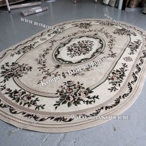 Ковер Лайт Карпет Дизайн 23893 Бежевый Овал