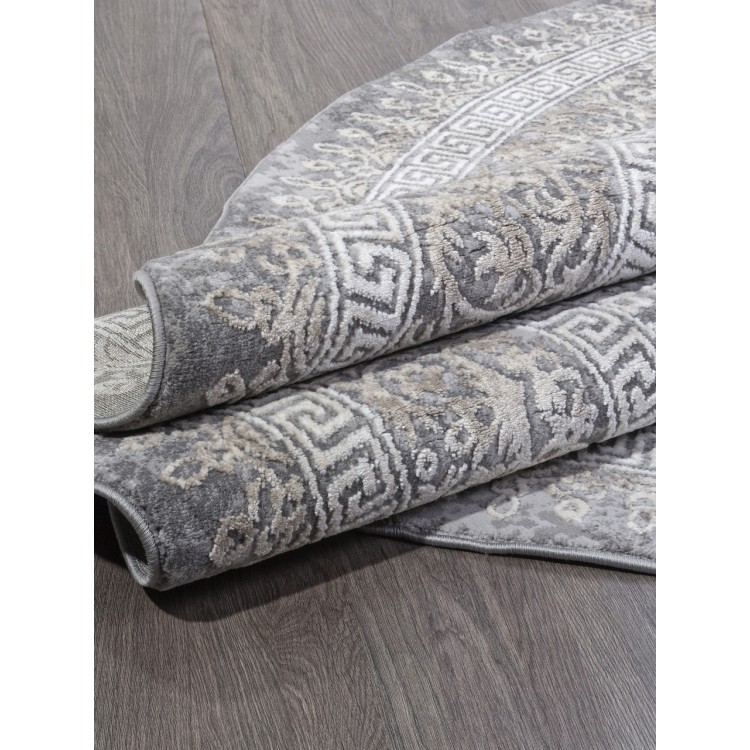 Ковер Armina 04073C GREY / BROWN Круг